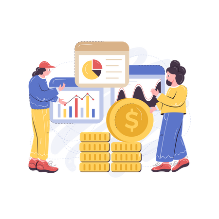 Business Investment Analysis  Illustration