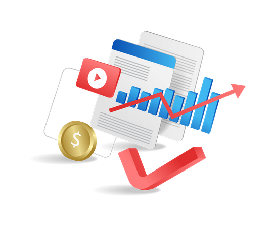 Business investment growth  Illustration