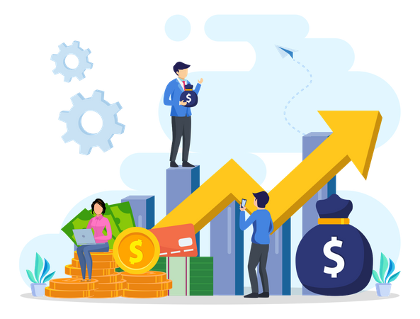 Business Investment Growth  Illustration