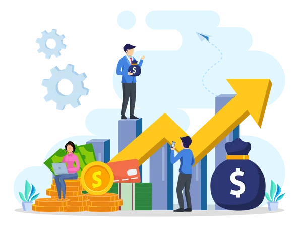 Business Investment Growth  Illustration