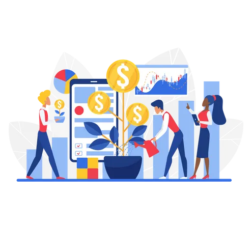 Business investment  Illustration