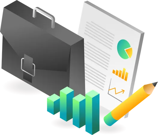 Business investment statistics  Illustration