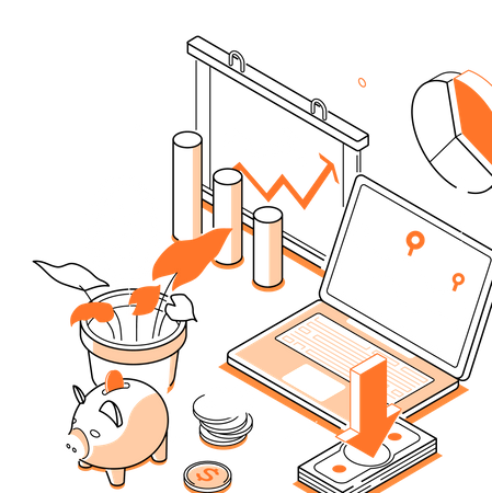 Business investments Illustration