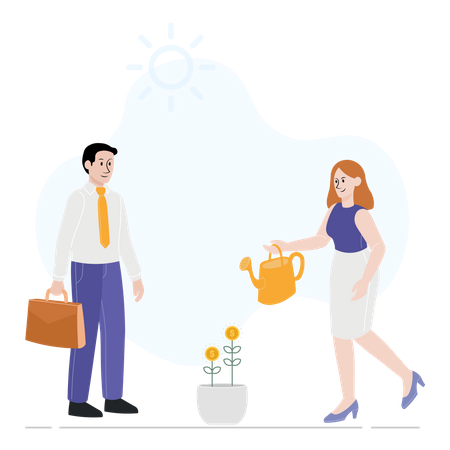 Business investor  Illustration