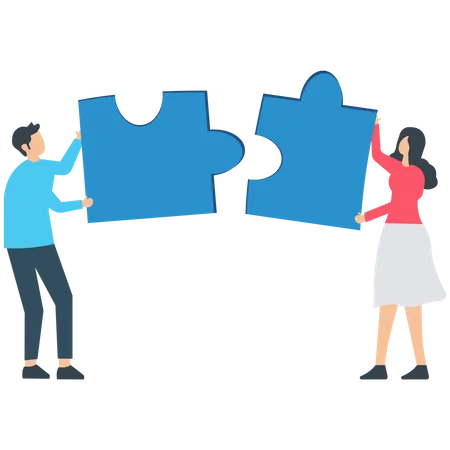 Business joint partnership  Illustration