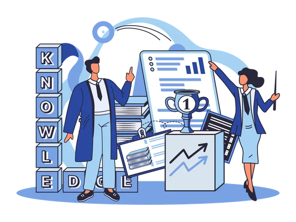Business knowledge Illustration