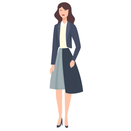 Business lady  Illustration