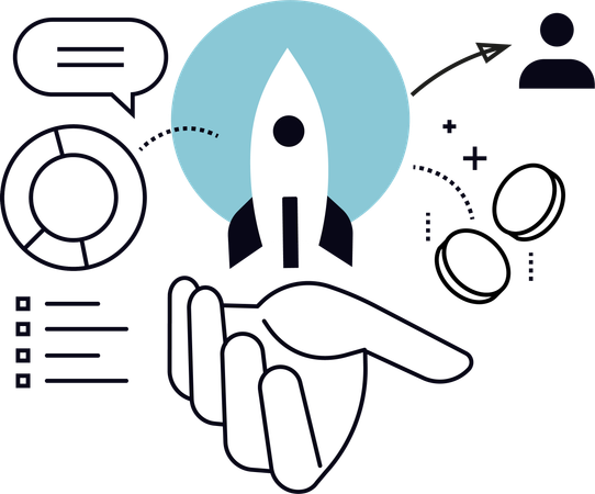 Business launch  Illustration