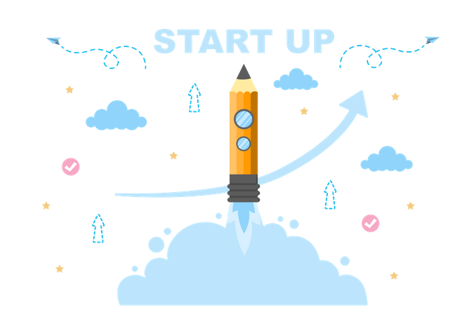 Business launch  Illustration