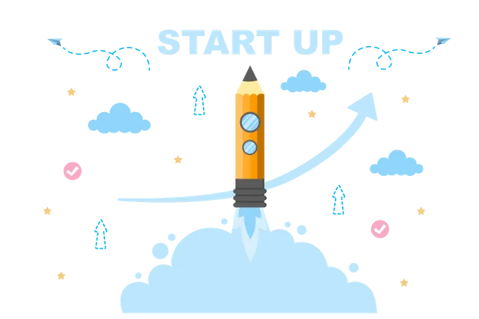 Business launch  Illustration