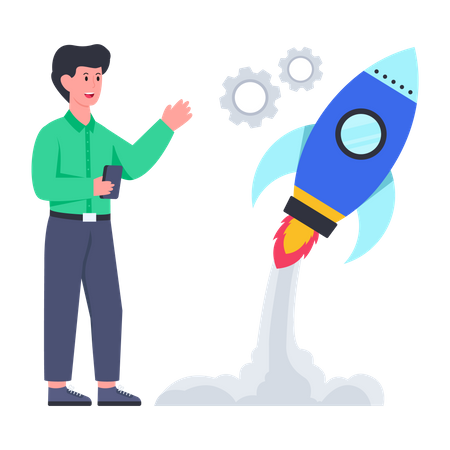 Business Launch  Illustration