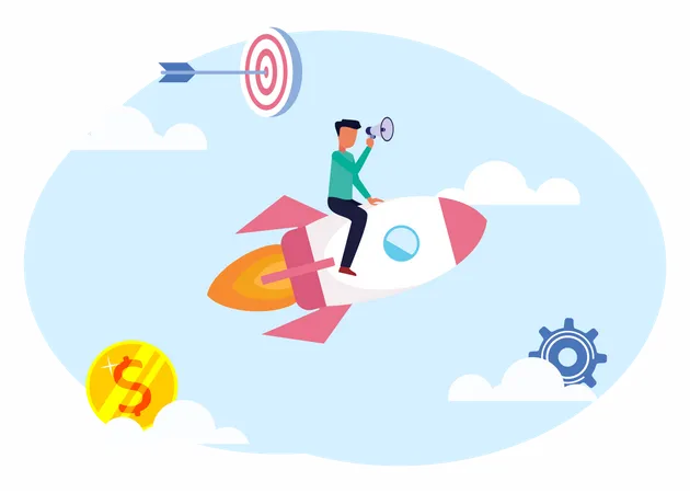 Business Launch  Illustration