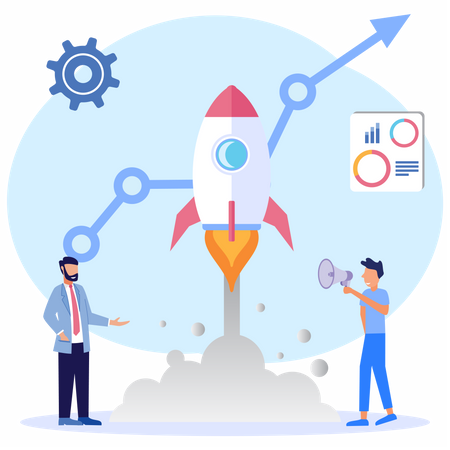 Business Launch  Illustration