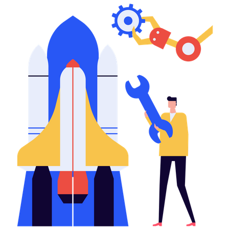 Business launch  Illustration