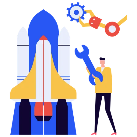 Business launch  Illustration