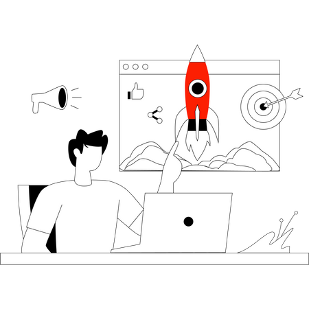 Business Launch Illustration
