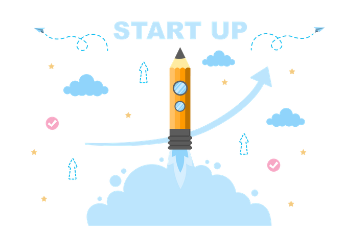 Business launch  Illustration