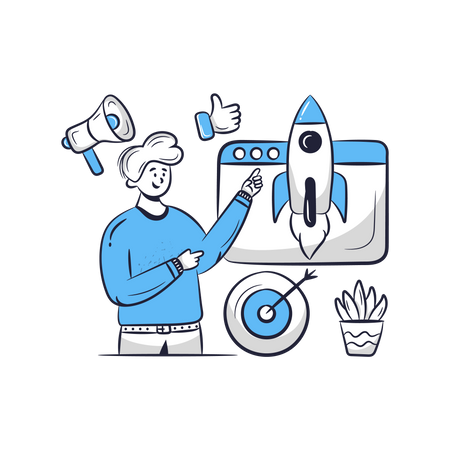 Business Launch  イラスト