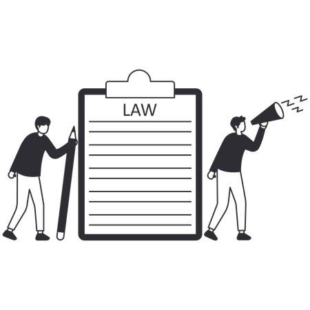 Business Law  Illustration