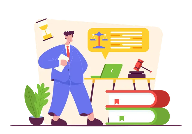 Business Lawyer  Illustration