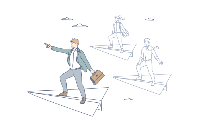 Business leader  Illustration