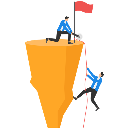 Business leader cheating with other employee  Illustration
