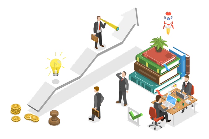 Business Leadership  Illustration