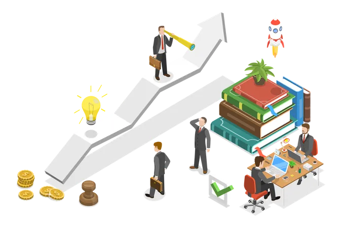 Business Leadership  Illustration