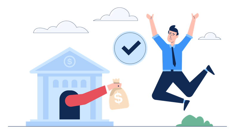 Business loan approval  Illustration