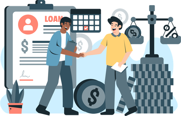 Business loan  Illustration