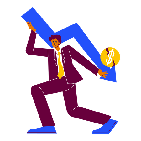 Business loss  Illustration