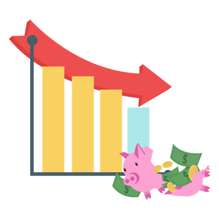 Business loss  Illustration