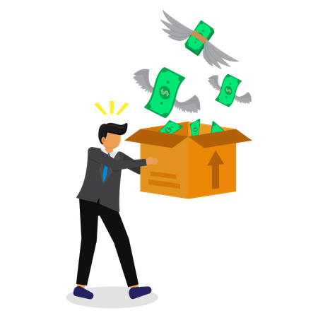 Business loss  Illustration