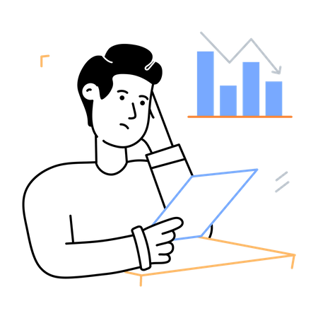 Business Loss  Illustration