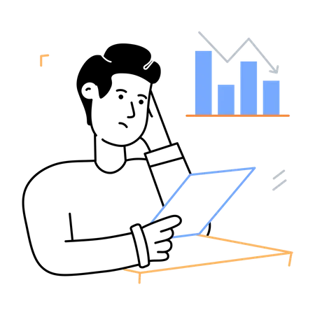 Business Loss  Illustration