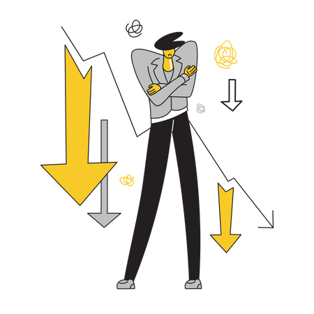 Business loss  Illustration