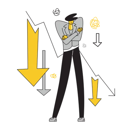 Business loss  Illustration