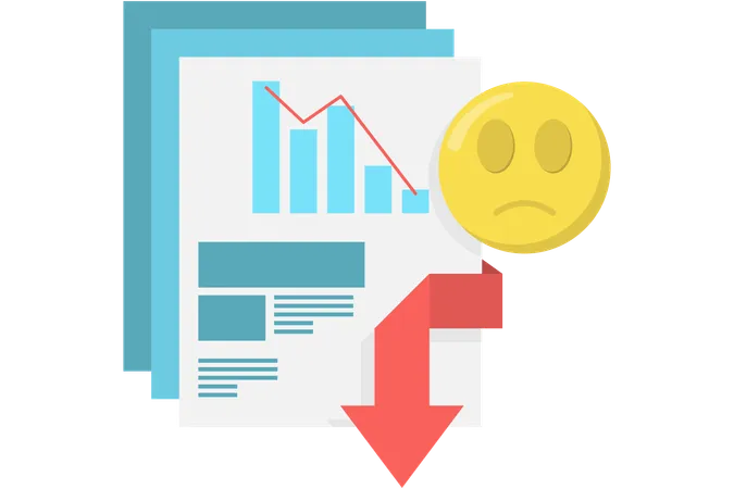 Business loss  Illustration