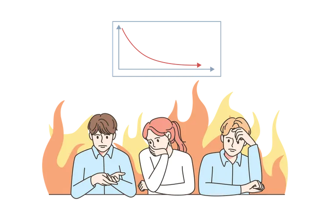 Business loss  Illustration