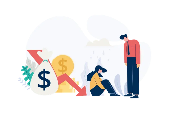 Business loss  Illustration