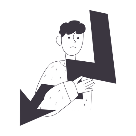Business loss  Illustration