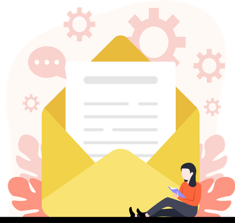 Business mail  Illustration