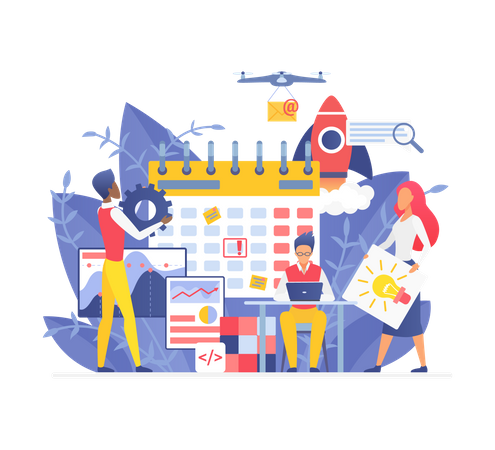 Business management  イラスト