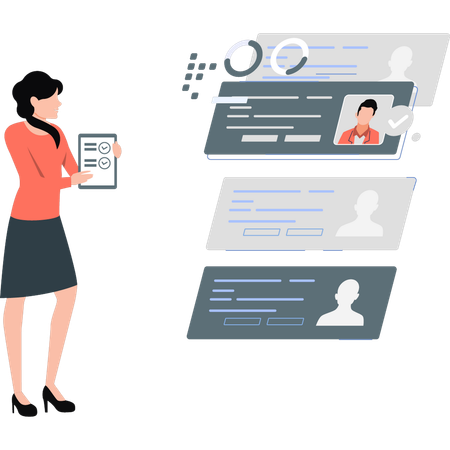 Business manager oversees daily opreation  Illustration