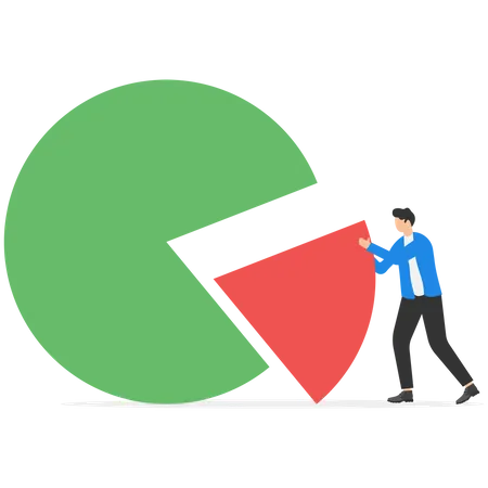 Business market share ambition  Illustration