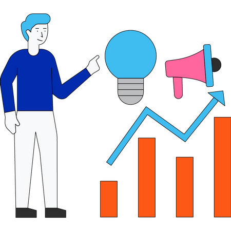 Geschäftsmarketinganalyse  Illustration