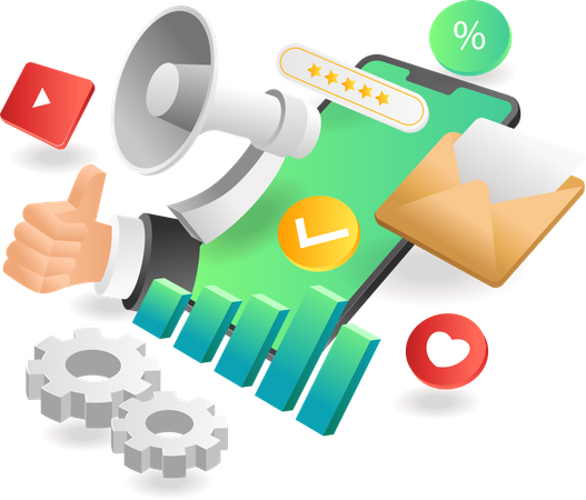 Business marketing campaign  Illustration