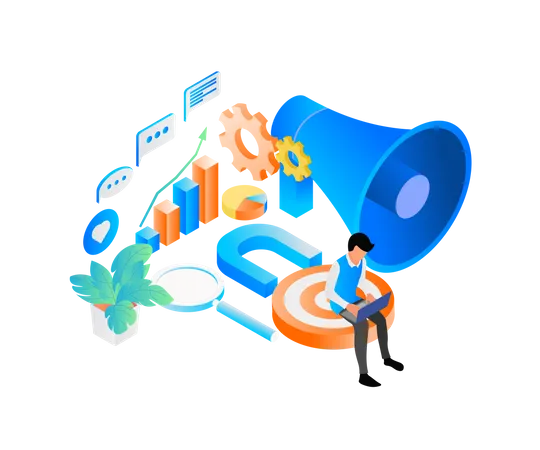 Business Marketing  Illustration