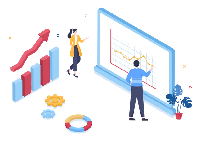 Business Marketing planning  Illustration