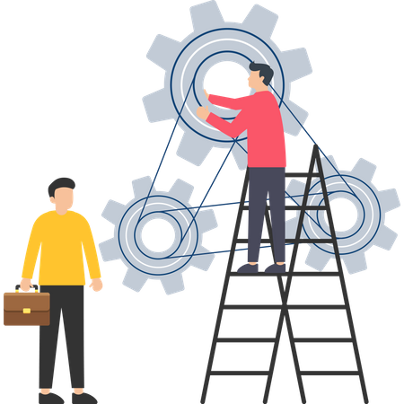 Business mechanism  Illustration